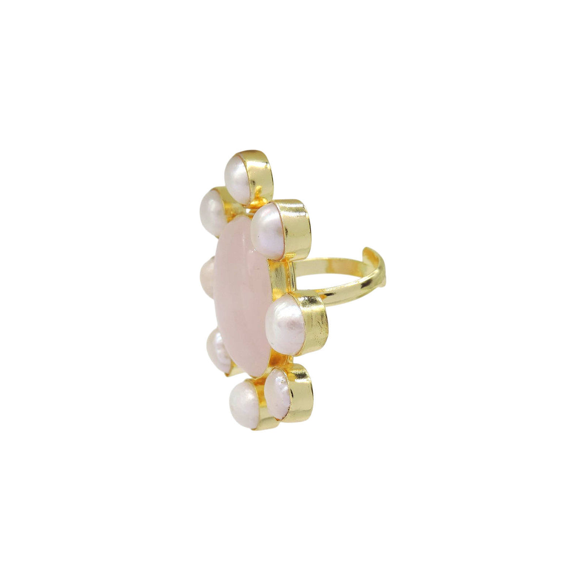 Rose Quartz Ring.