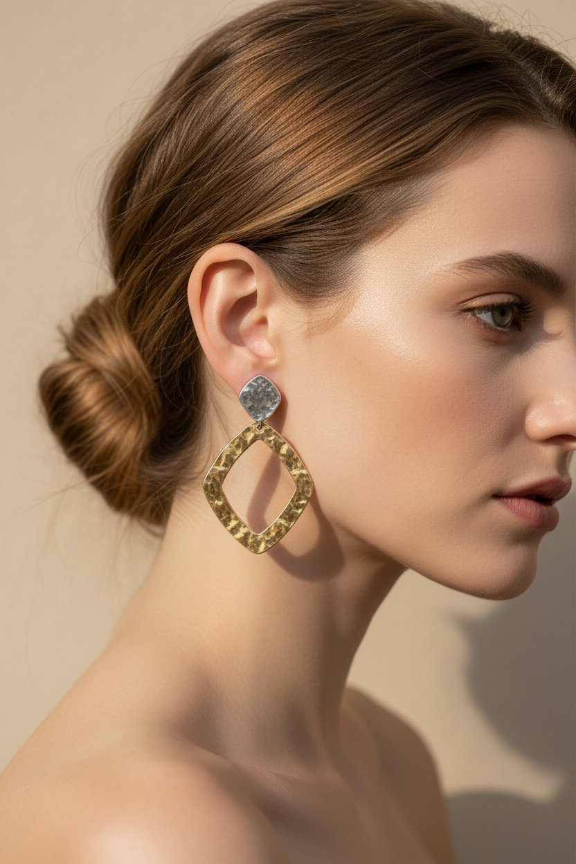 Hypoallergenic Lead and Nickel free Indo Western Earrings.