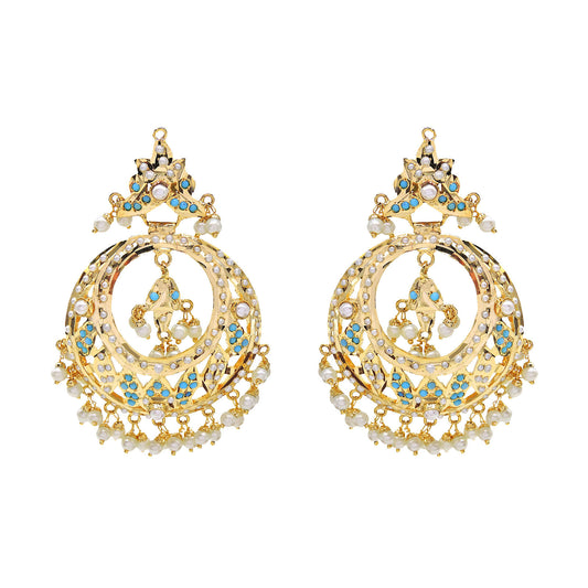 Resham Jadau Earrings.