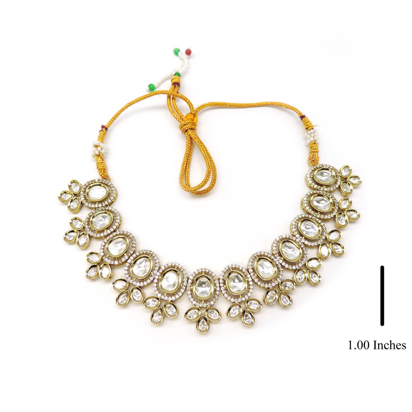 Tanvi Moissanite Necklace Set.