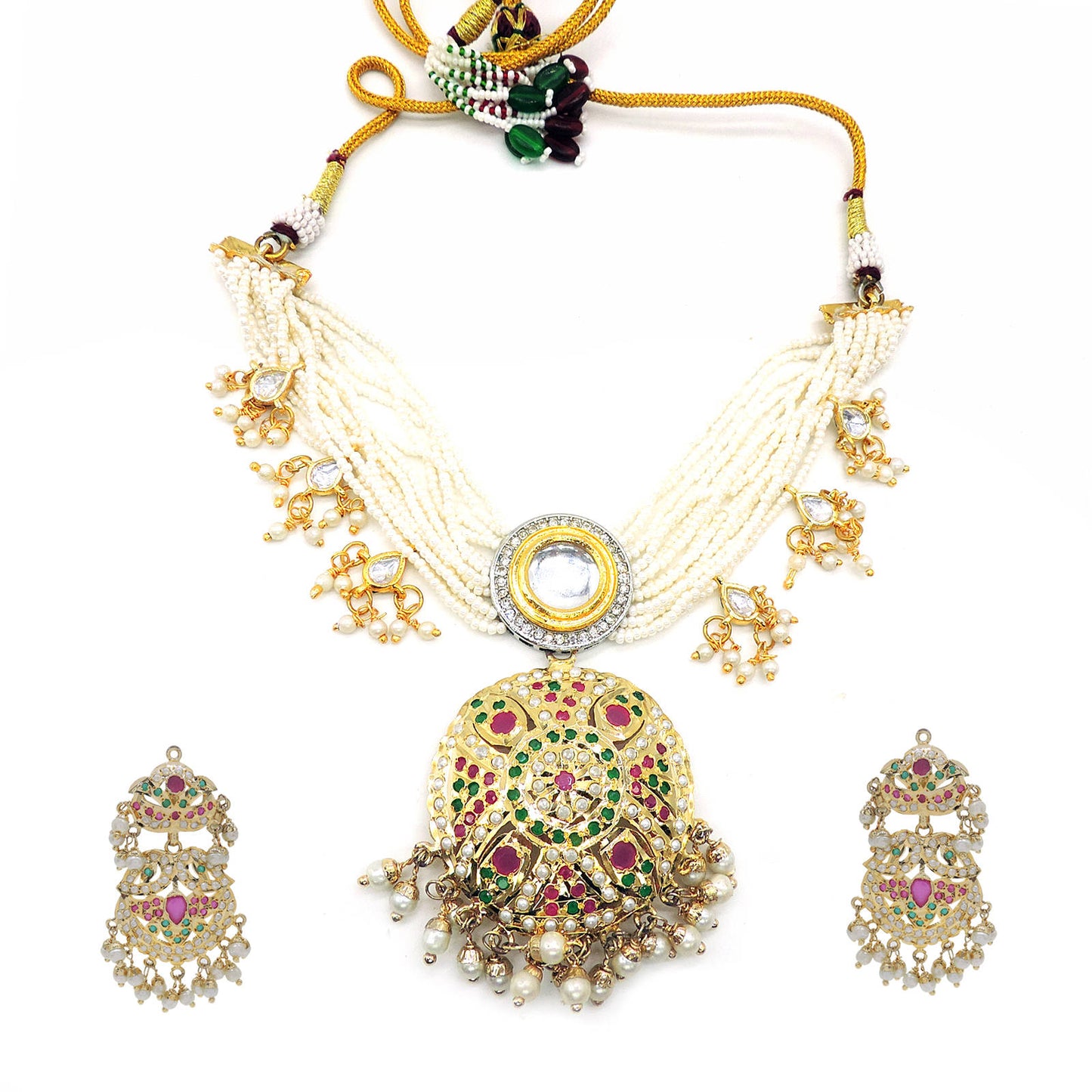 Olympus Traditional Jadau Choker Set.