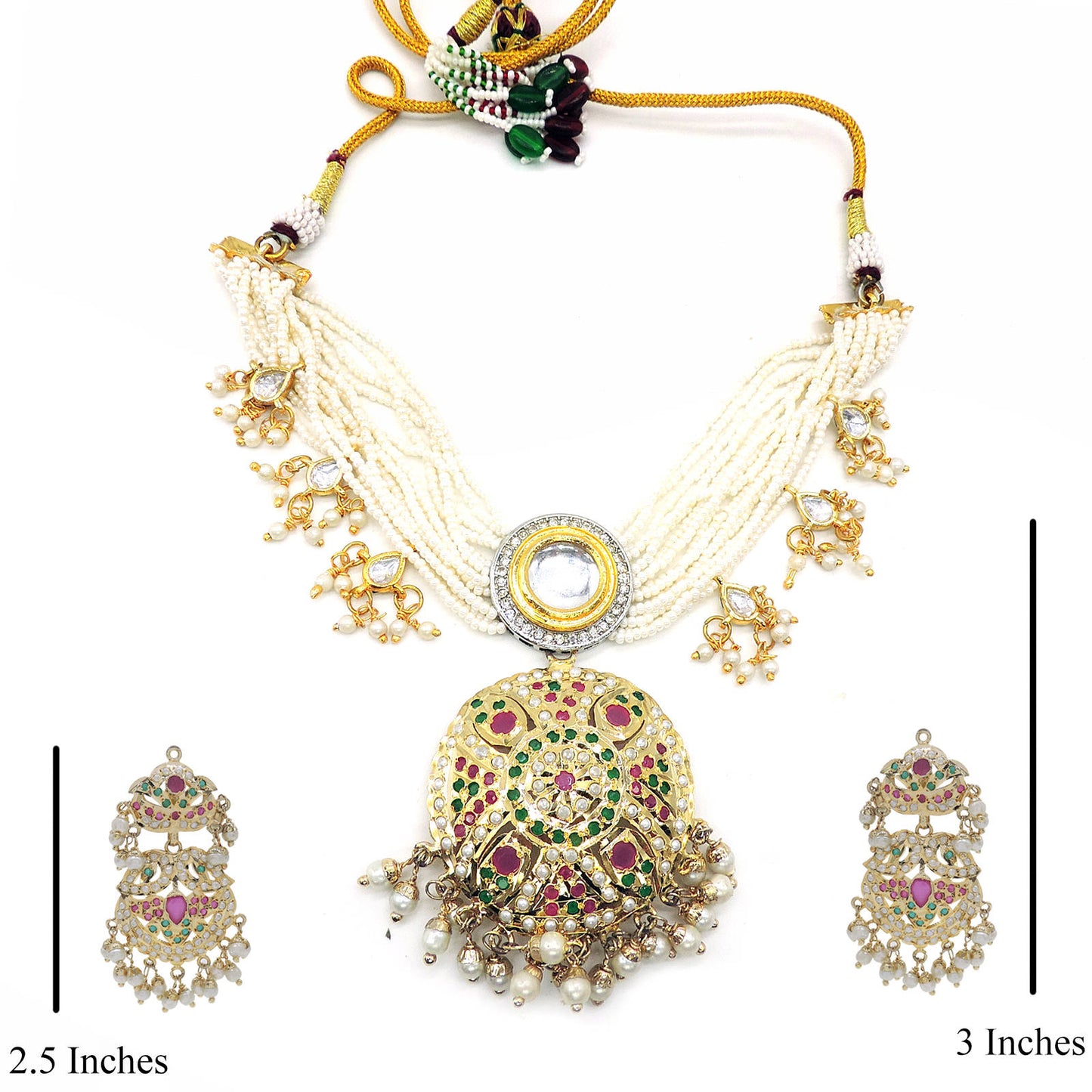 Olympus Traditional Jadau Choker Set.