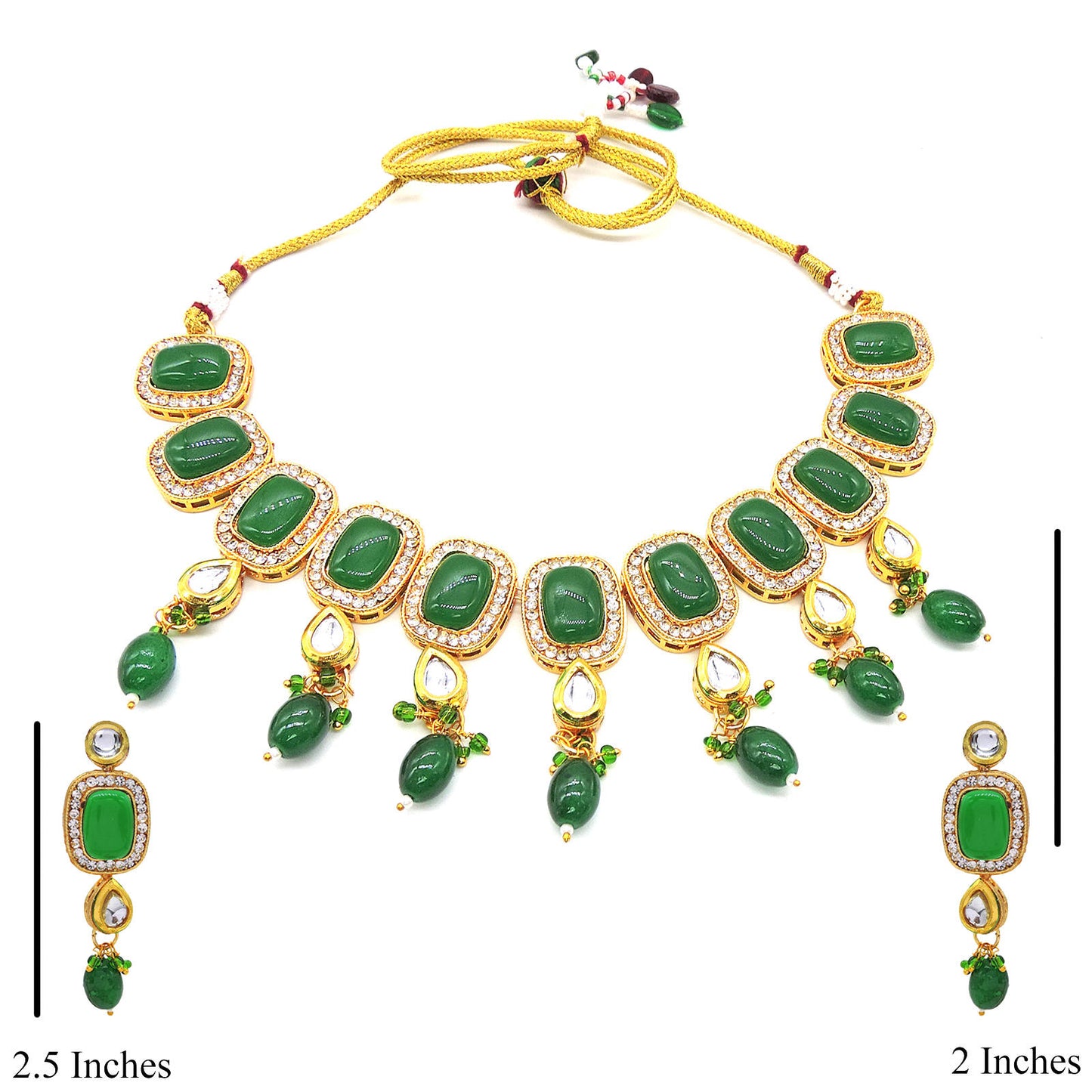 Emerald Love Necklace Set.