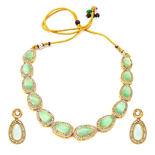 Laila Sea Green Necklace.