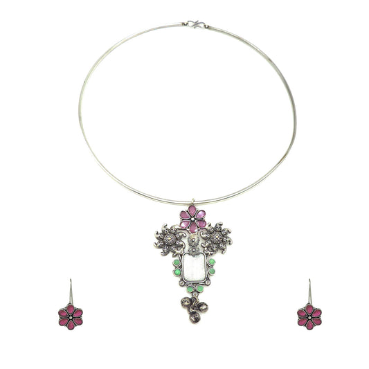 Addai German Silver Necklace Set