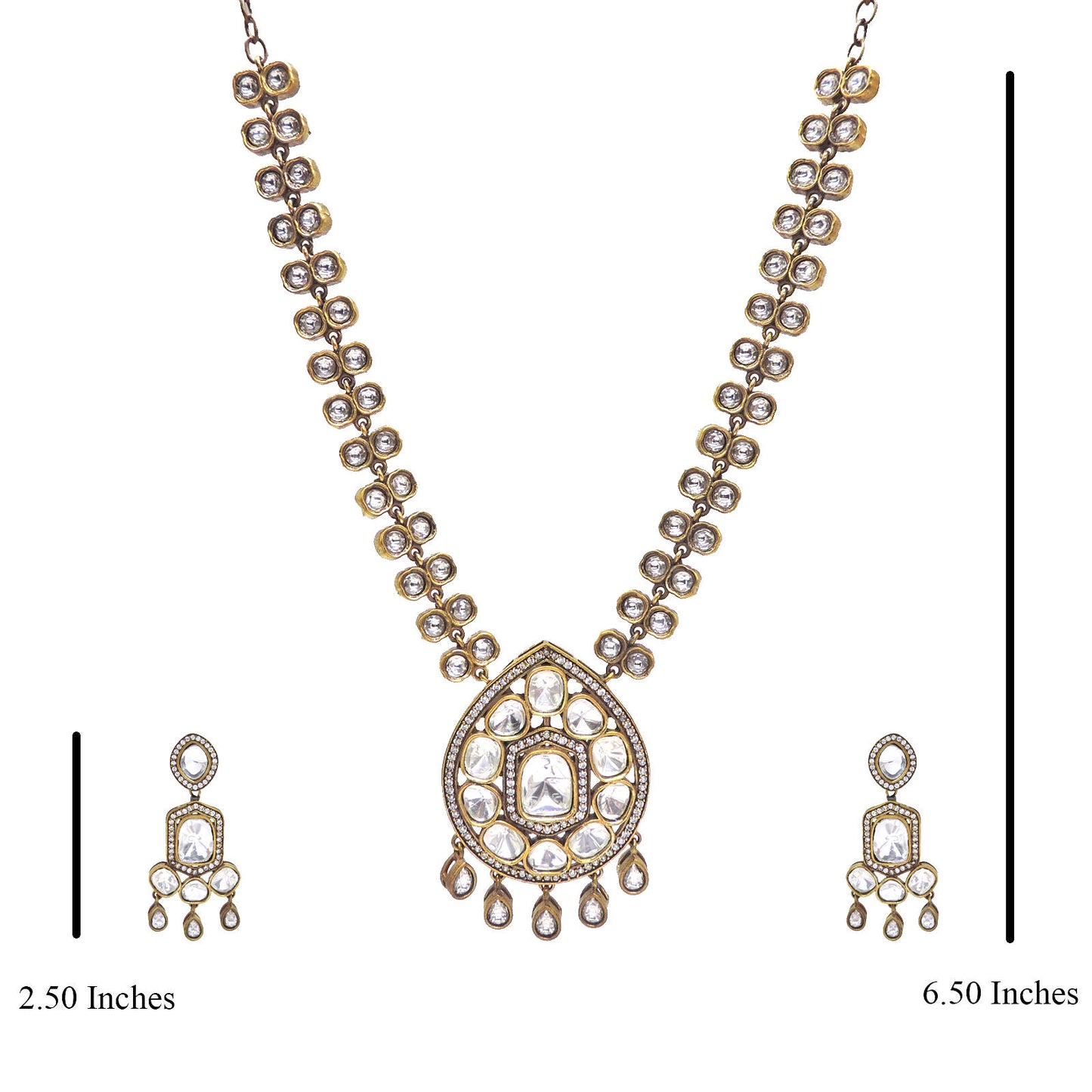 Samira Polki Necklace Set.