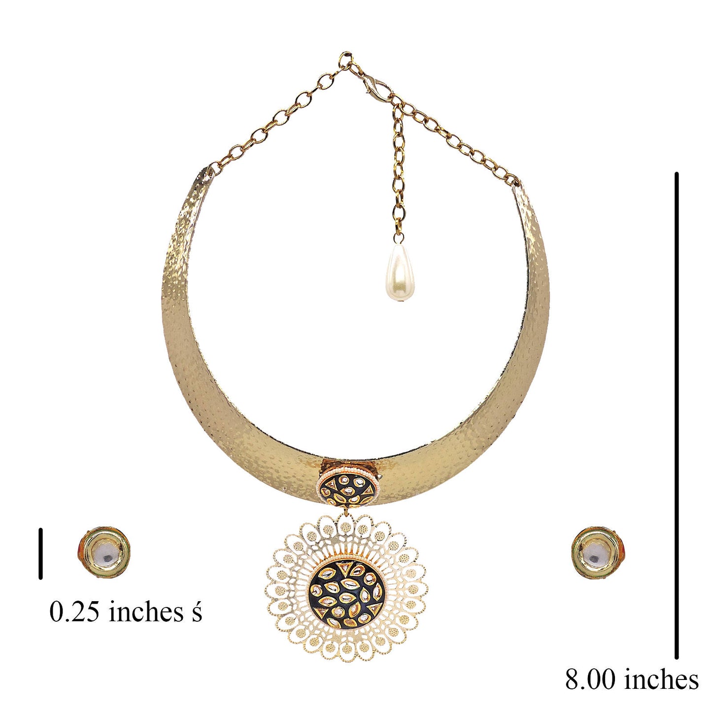 Smart Kundan fusion Necklace set.