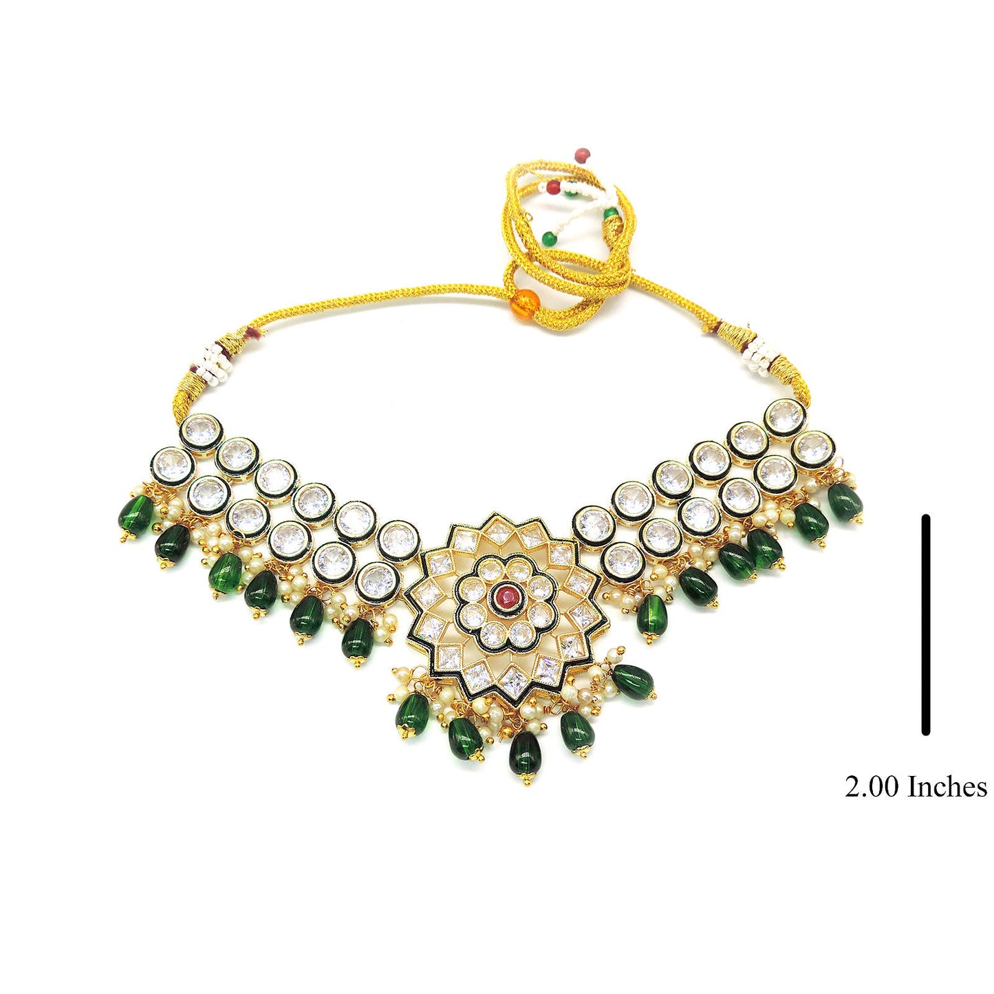 Pragati Polki Traditional Set.