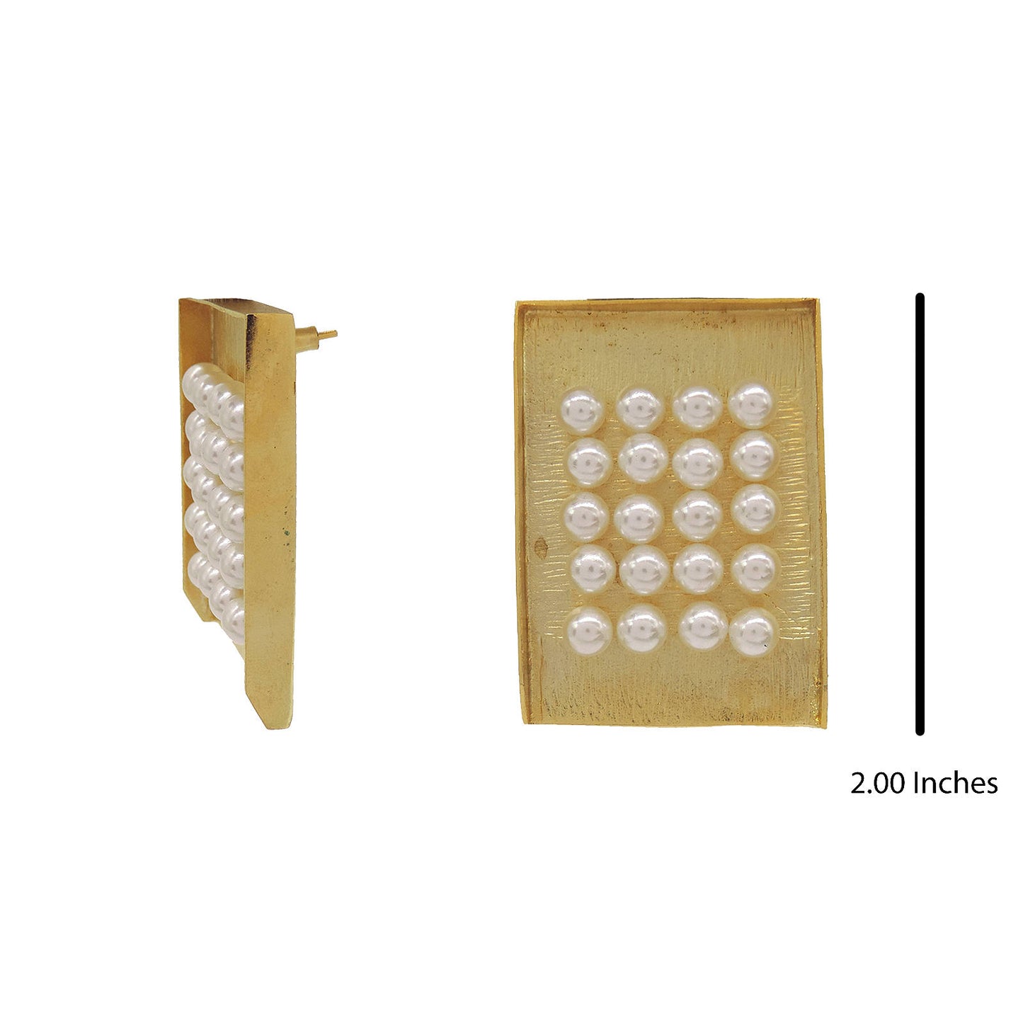 Pearl Stud Earrings.