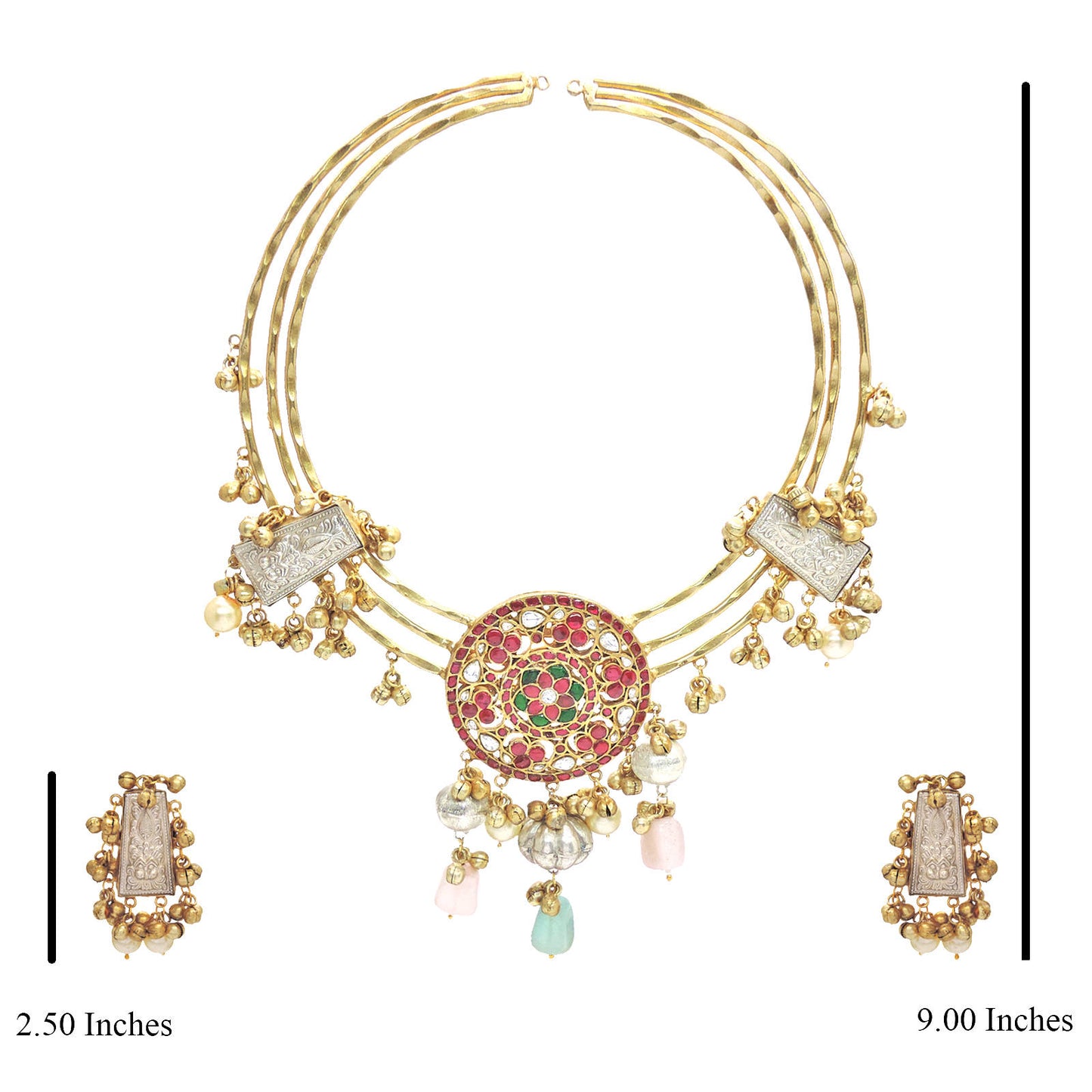 Luxe Couture Hasli Necklace Set.