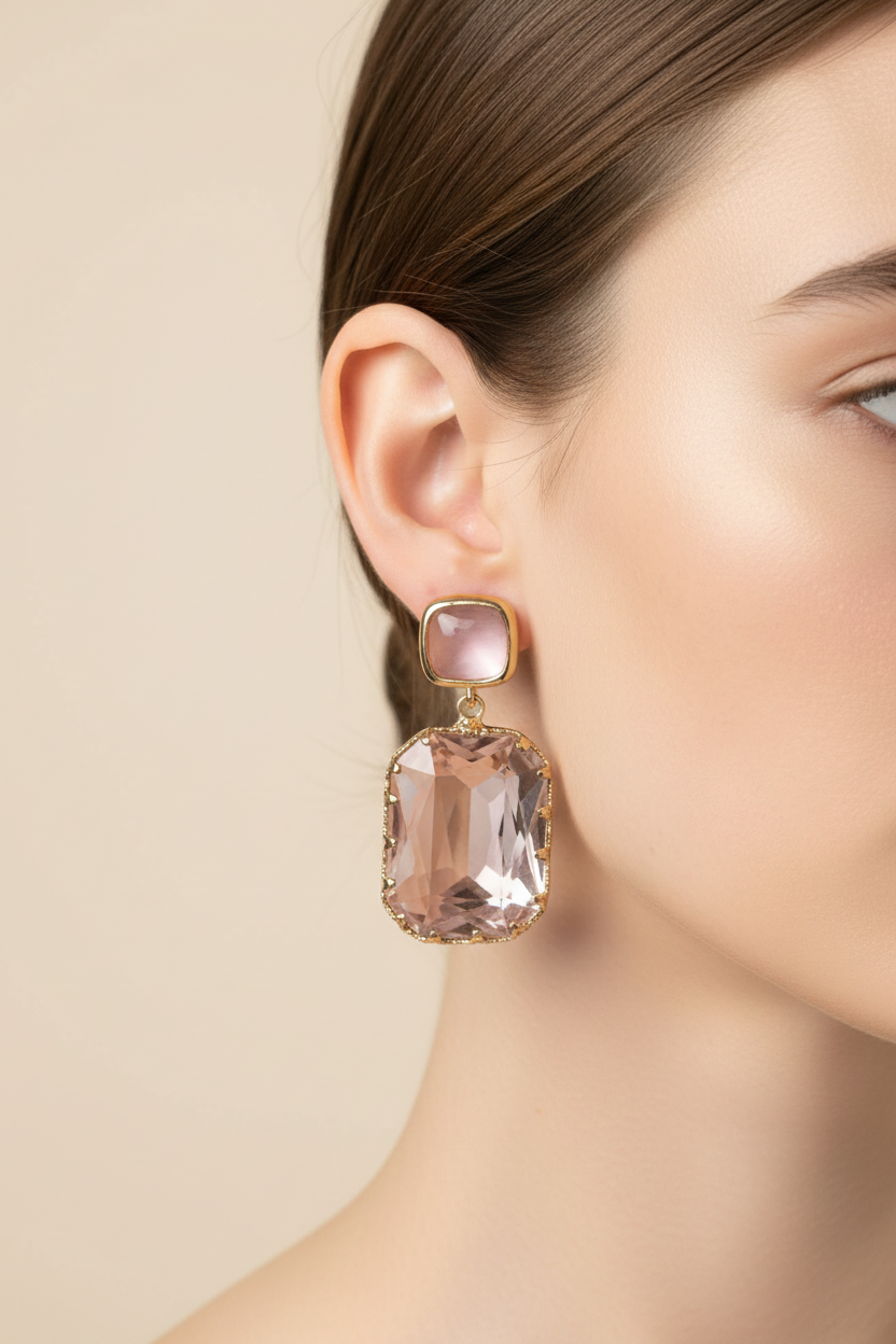 Crystal Earrings.