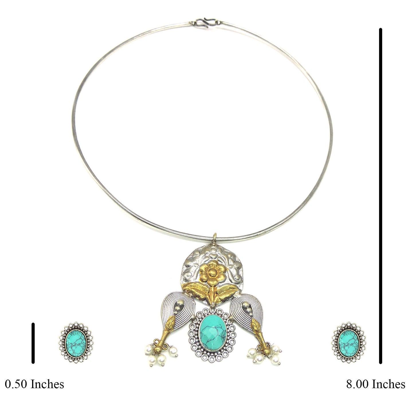 Moon Moon Ethnic Necklace Set.