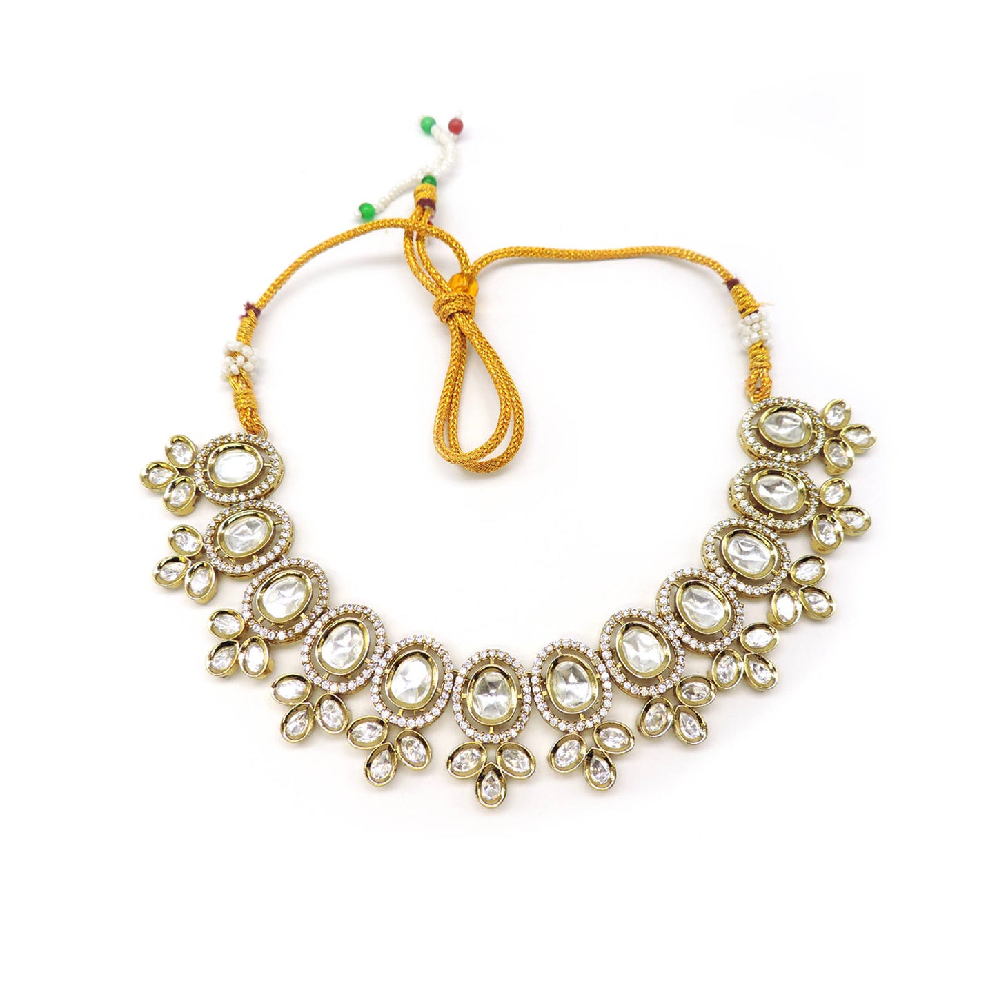 Tanvi Moissanite Necklace Set.