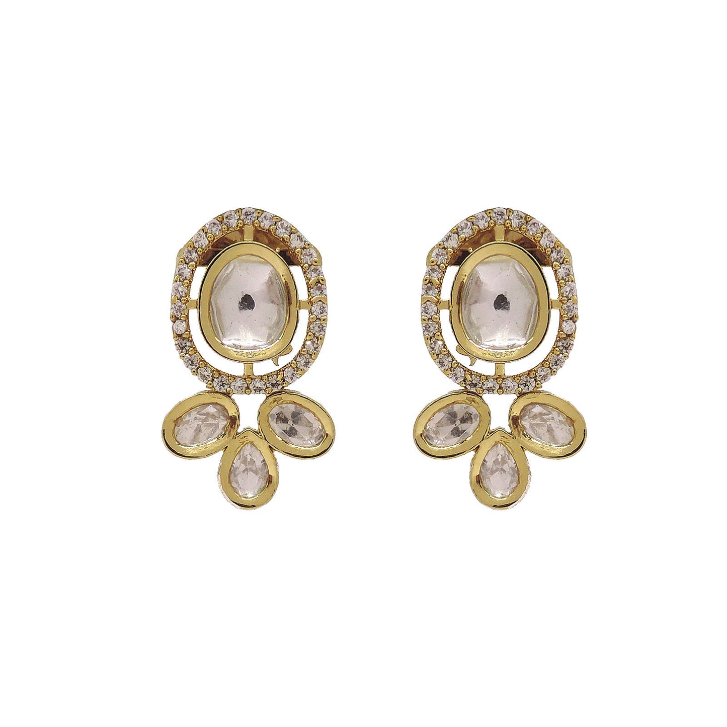 Tanvi Moissanite Necklace Set.