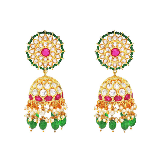 Tyaani  kundan Earrings.