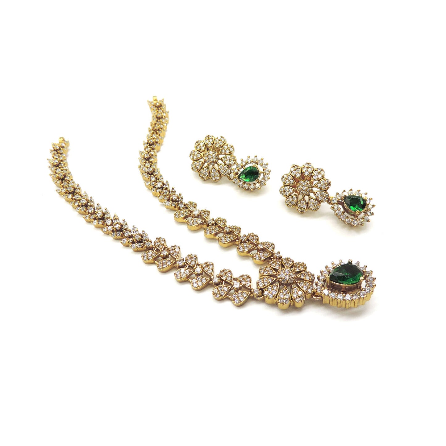 House of Emerald Necklace Set.