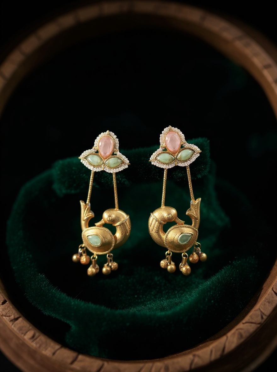 Peacock Traditional Earrings.