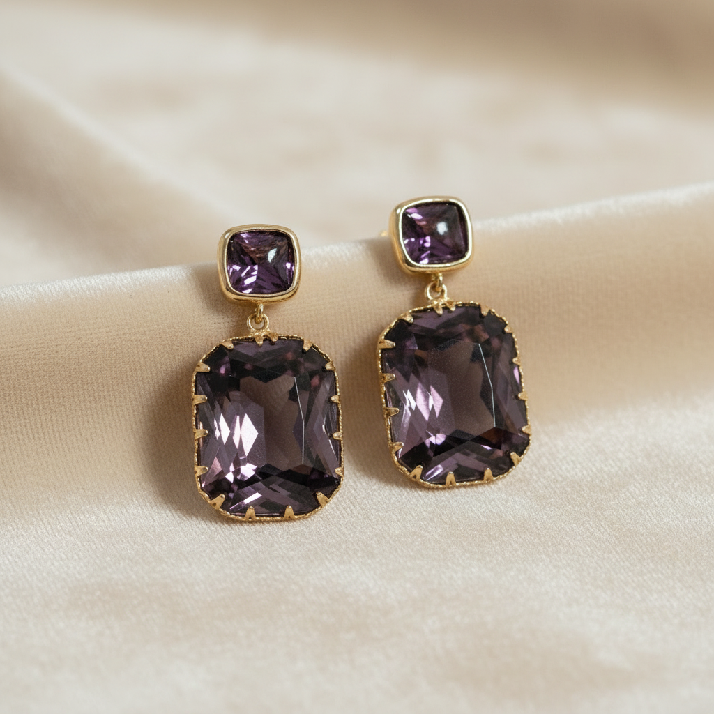 Crystal Earrings.