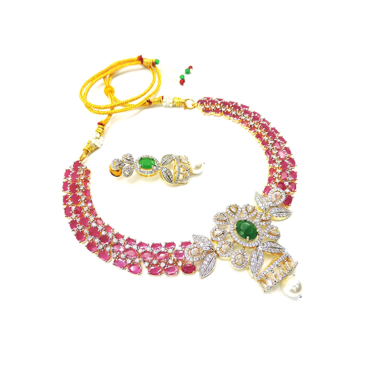 The Ruby Season Necklace Set.