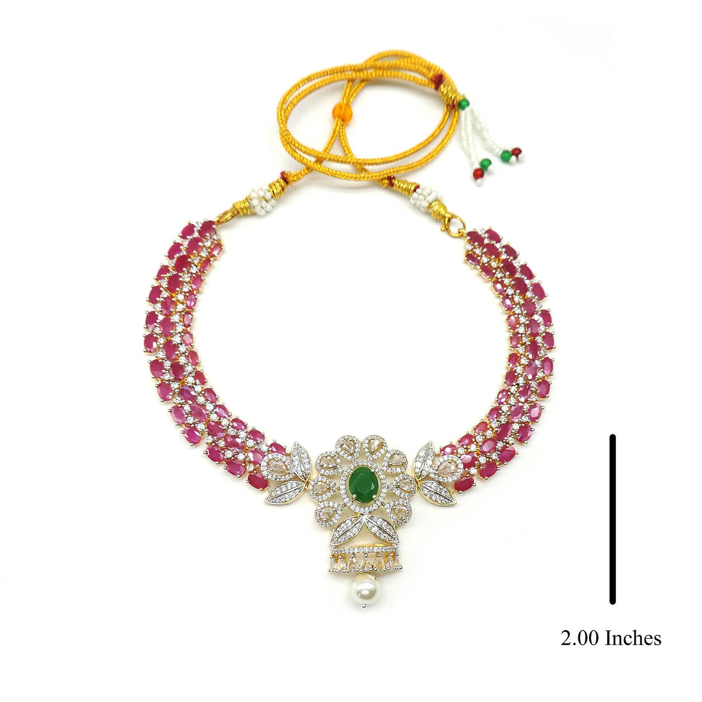 The Ruby Season Necklace Set.