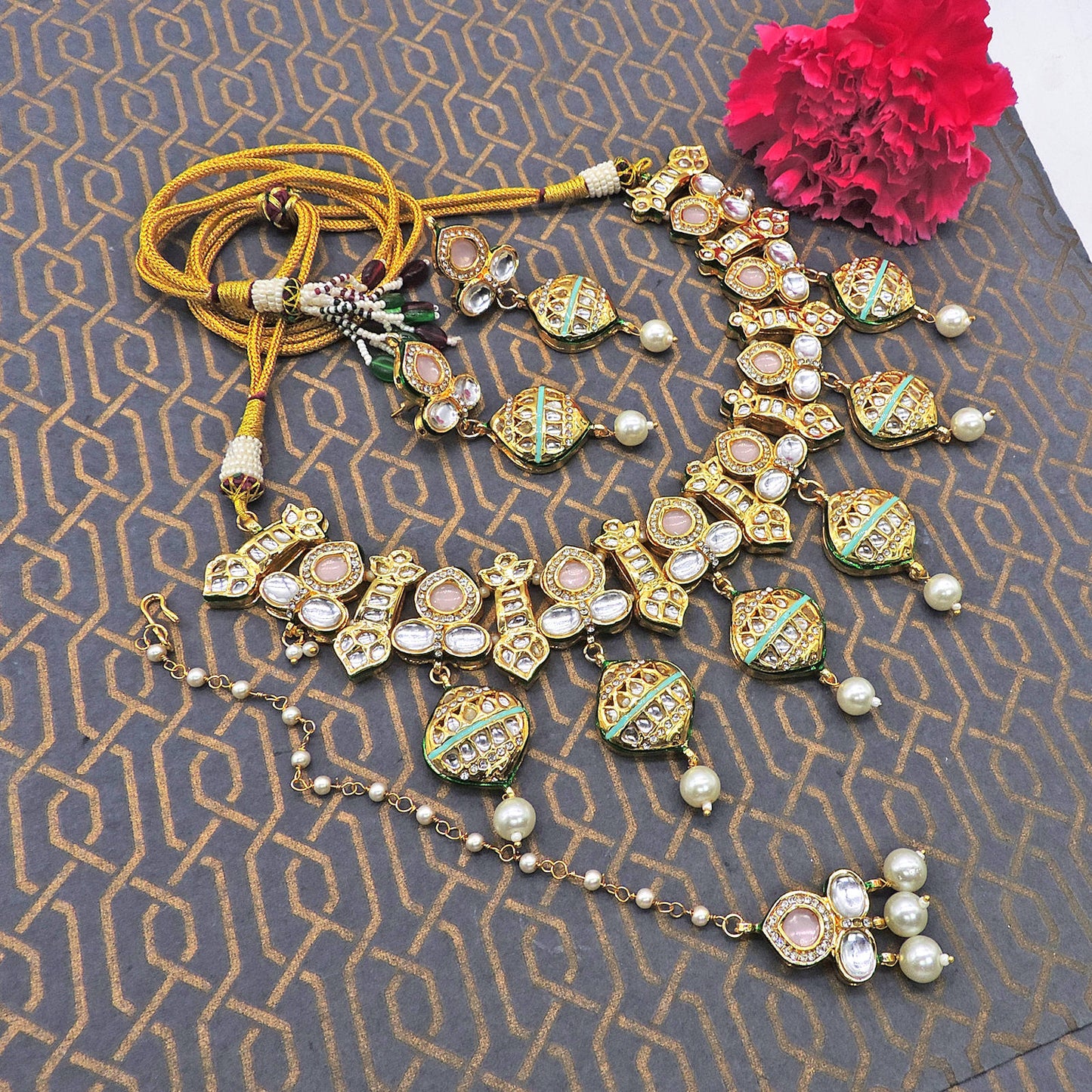 Nutan Traditional Necklace Set.