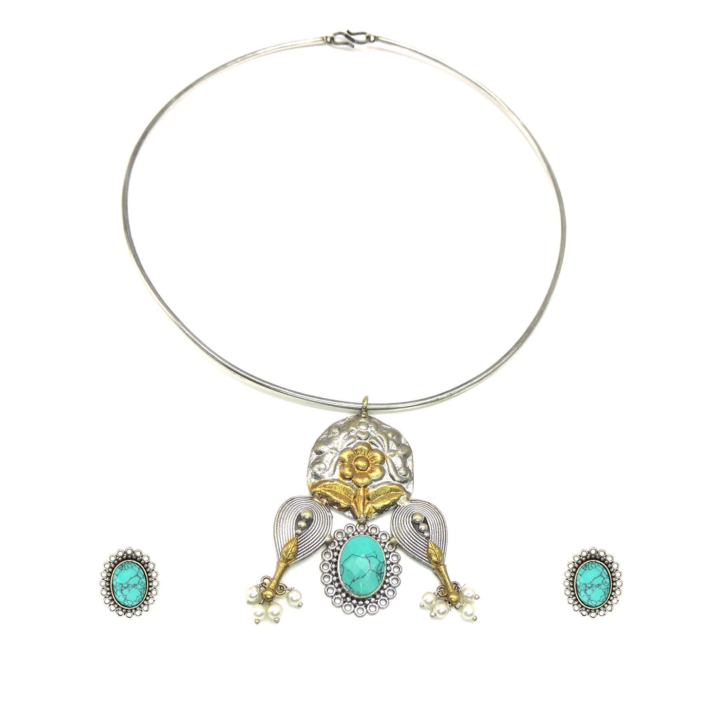 Moon Moon Ethnic Necklace Set.