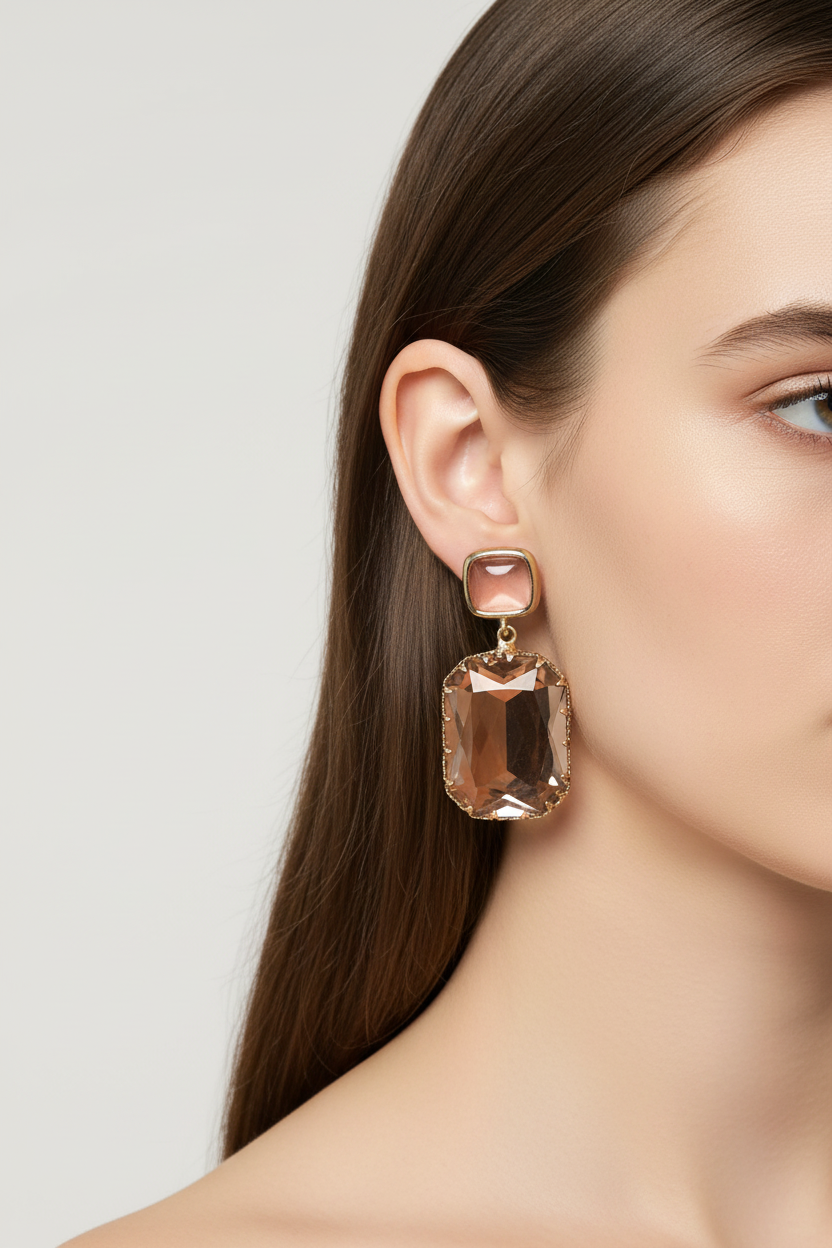 Crystal Earrings.