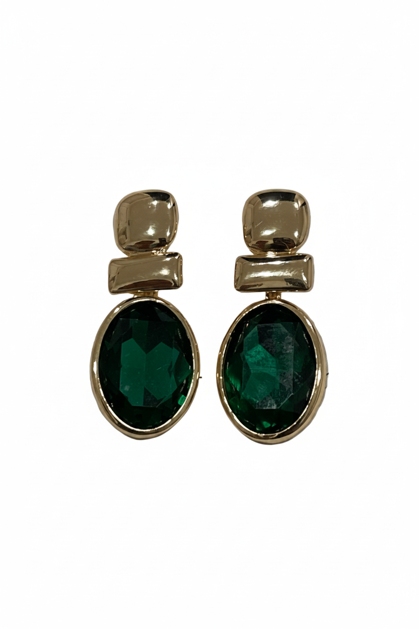 Eliana Emerald Earrings.