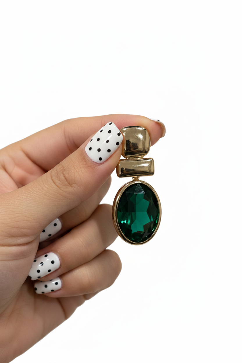 Eliana Emerald Earrings.