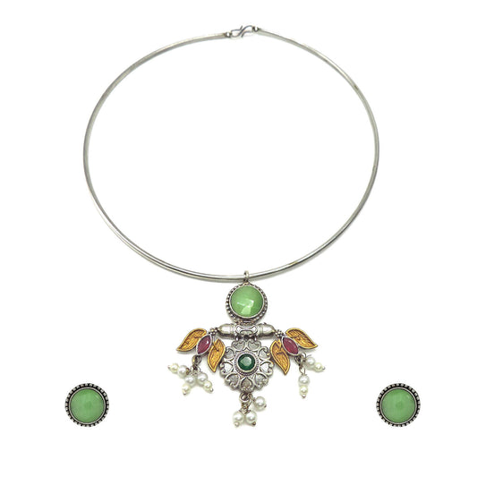 Carey Ethnic Necklace Set.