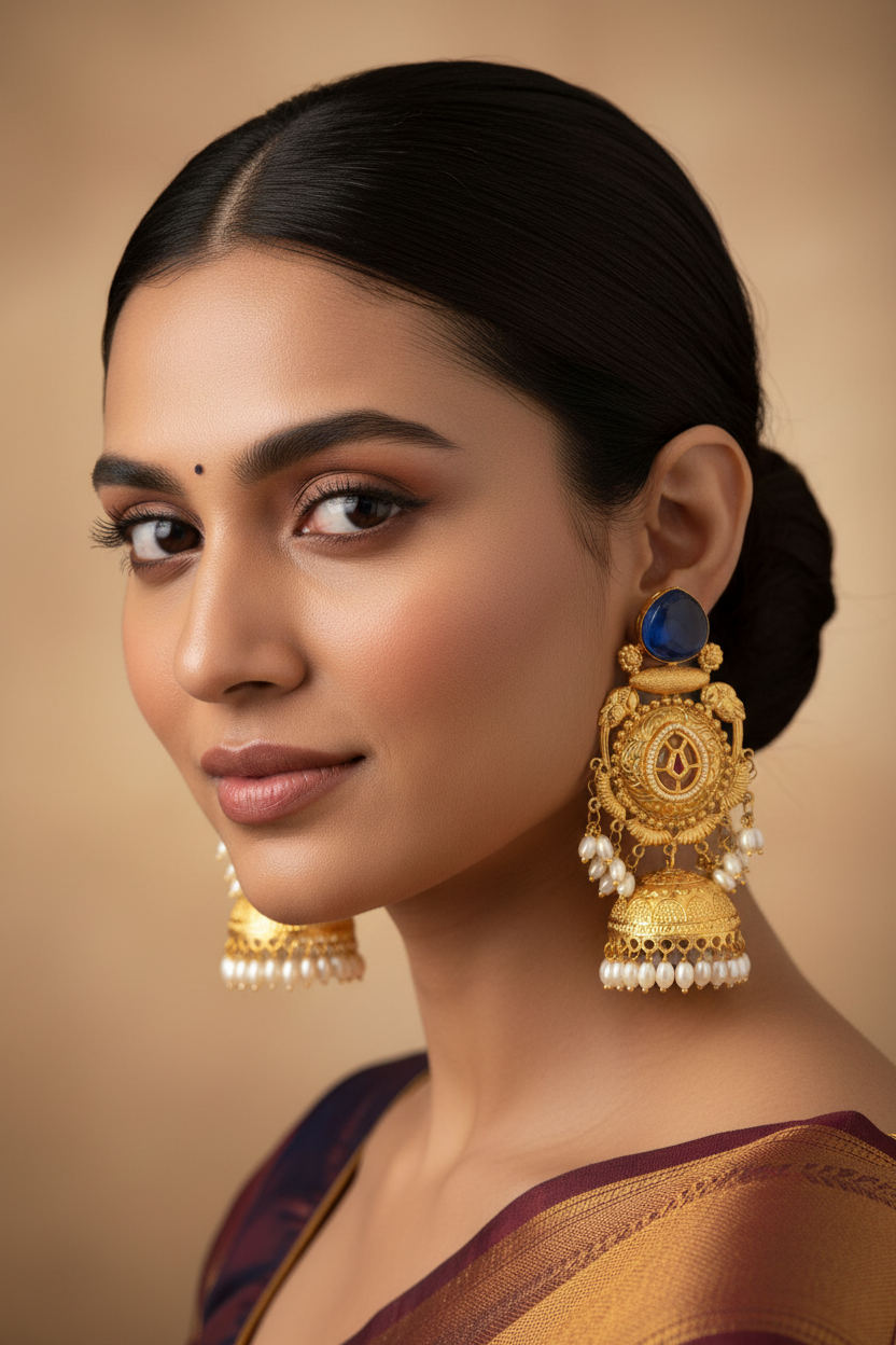 Gul E Bahar Traditional Earrings.