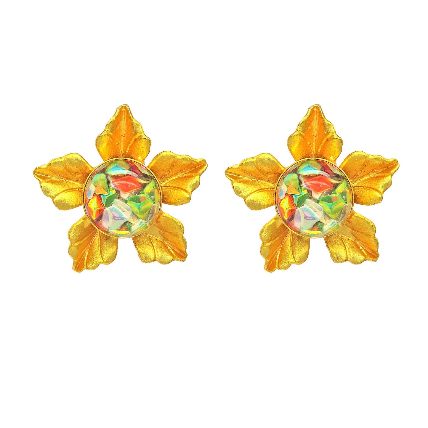 Mukhi Stud Earring.