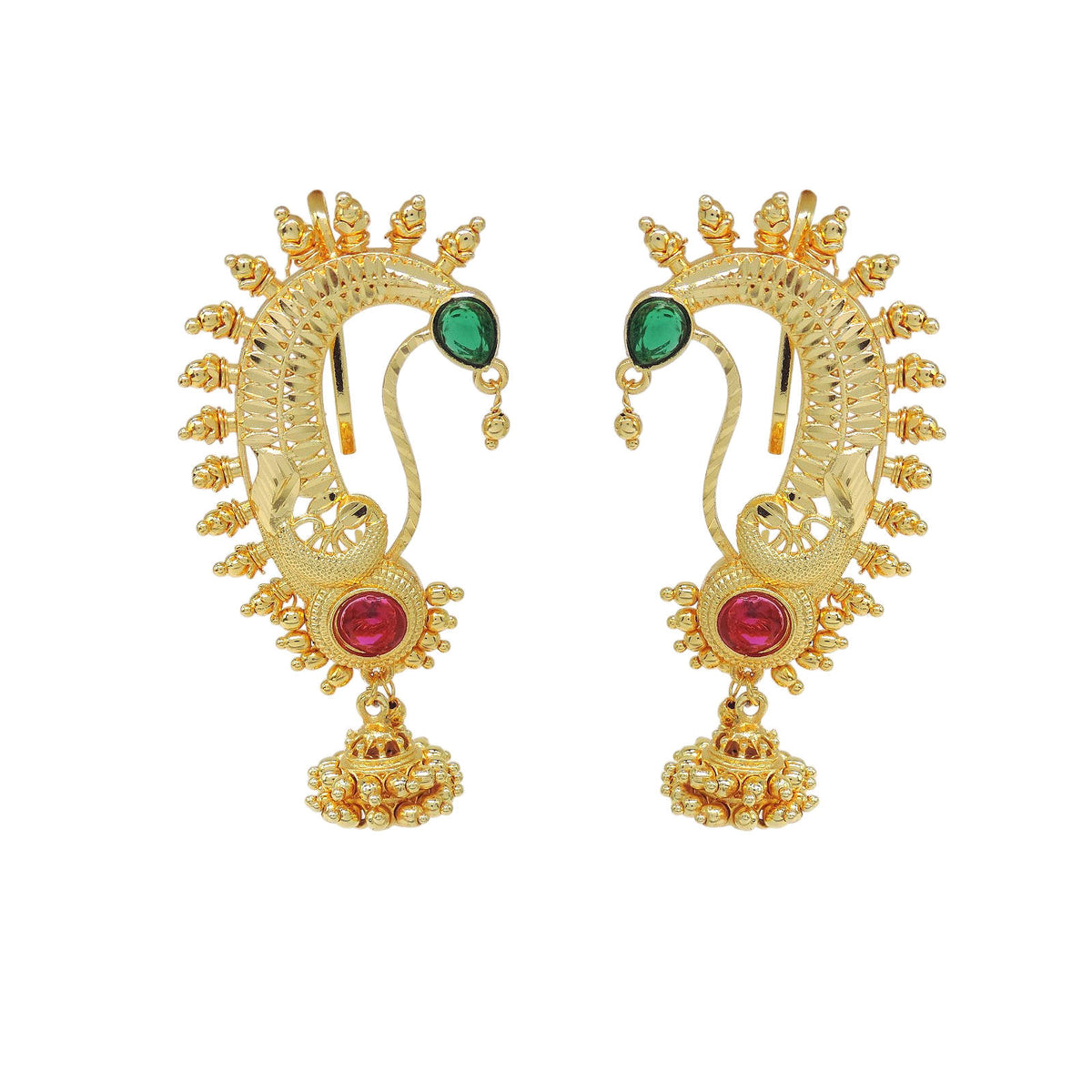 Peacock Ear Cuff
