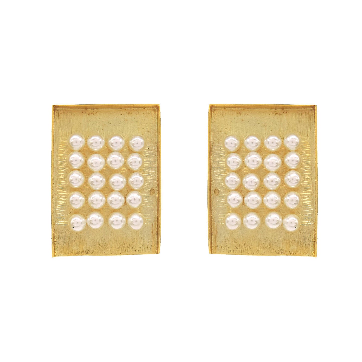 Pearl Stud Earrings.