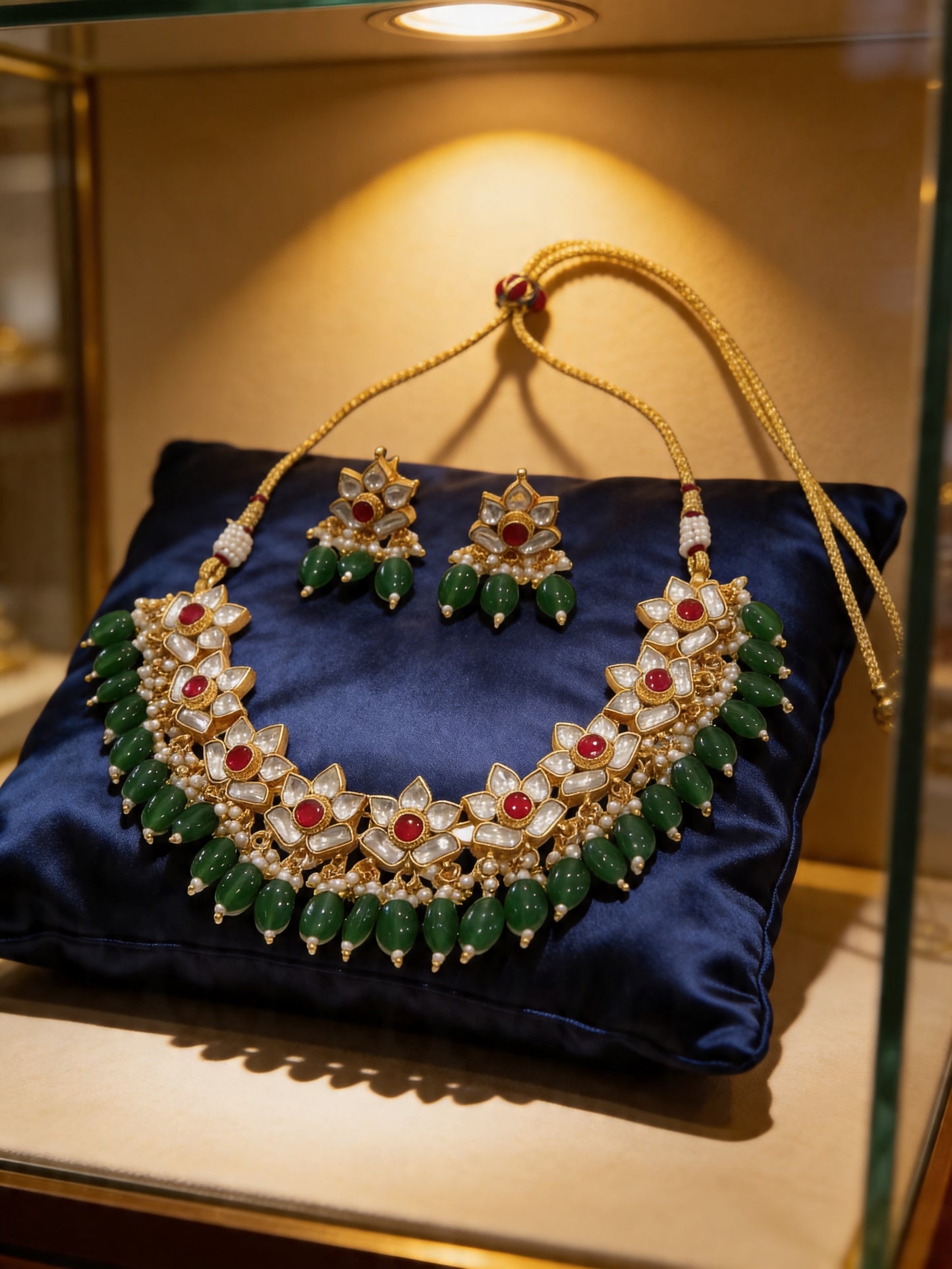Jasmine Monalisa Tyani kundan Set