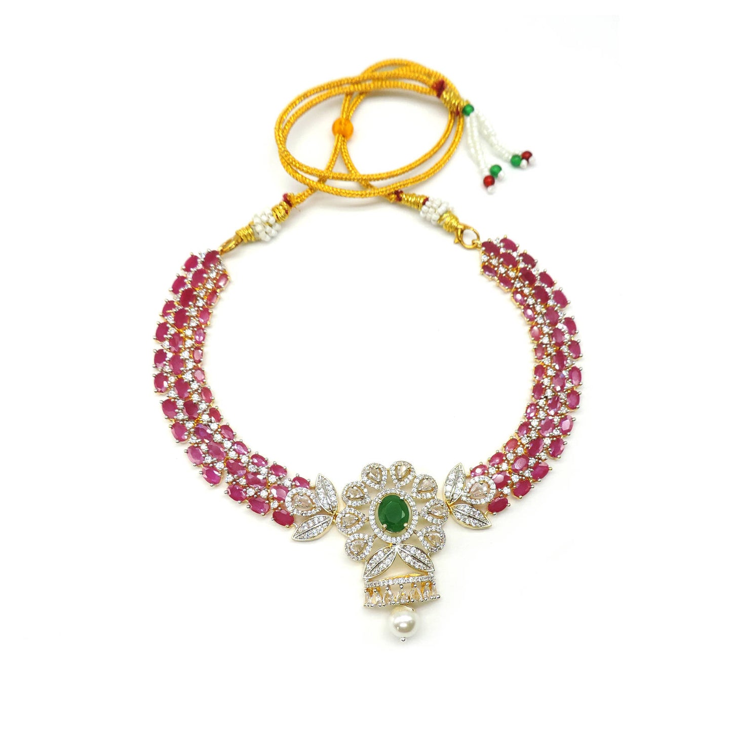 The Ruby Season Necklace Set.