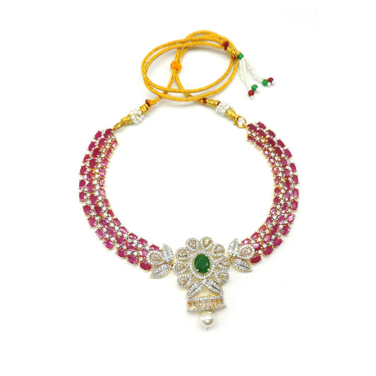 The Ruby Season Necklace Set.