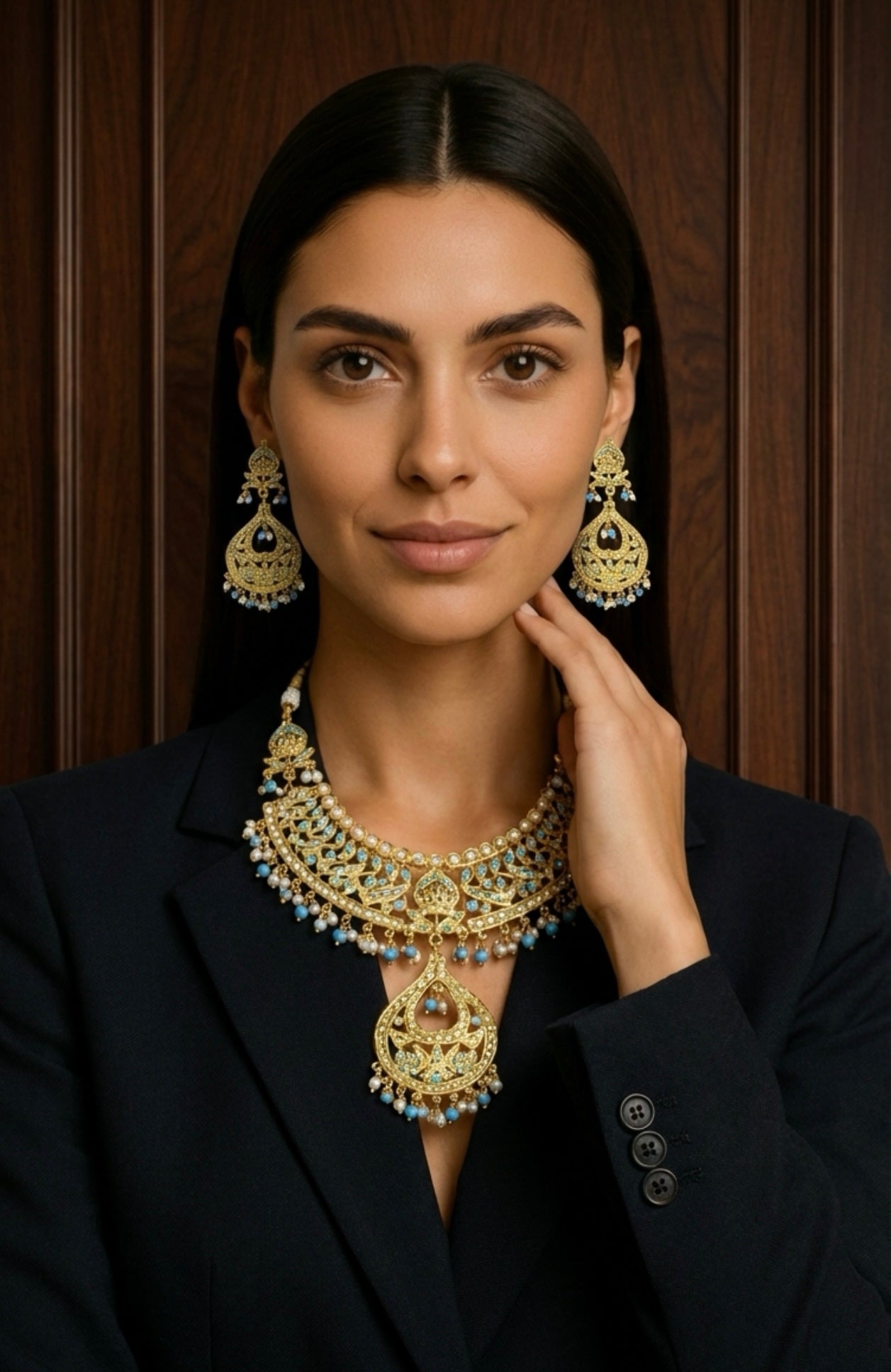 Kiza Jadau Earrings.