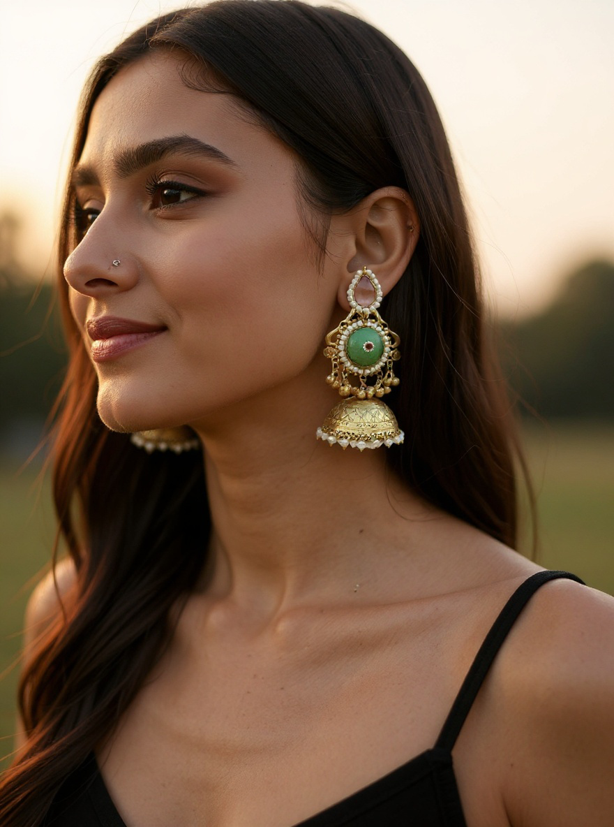 Kashmiri Jhumar Earrings.